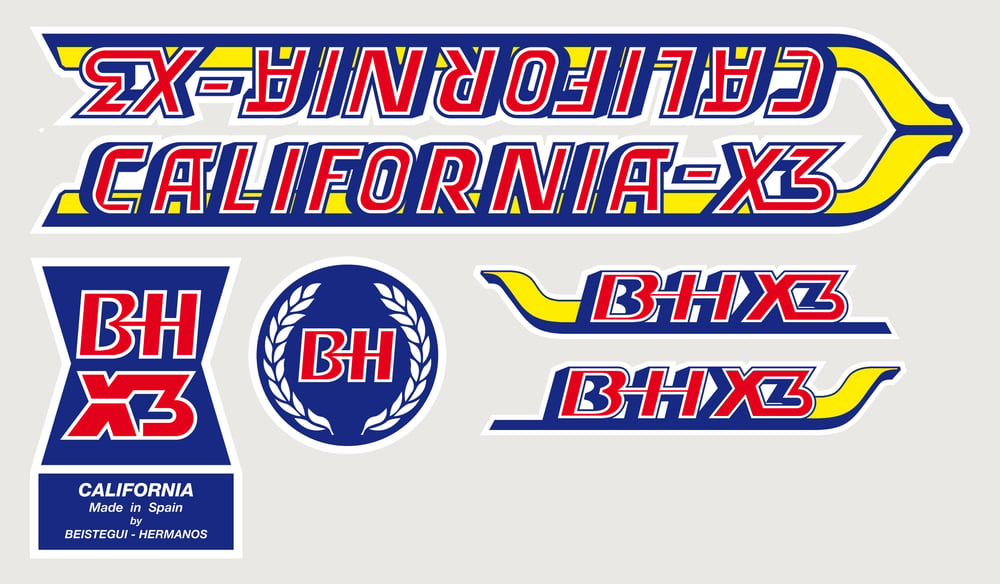 BH CALIFORNIA X3: la lámina de pegatinas