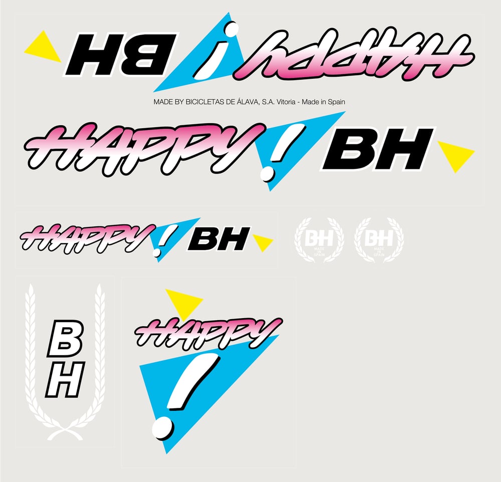 BH HAPPY: la lámina de pegatinas